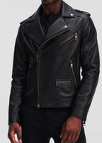 LEATHER BIKER JACKET