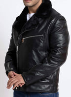 Harley Black Leather Biker Jacket