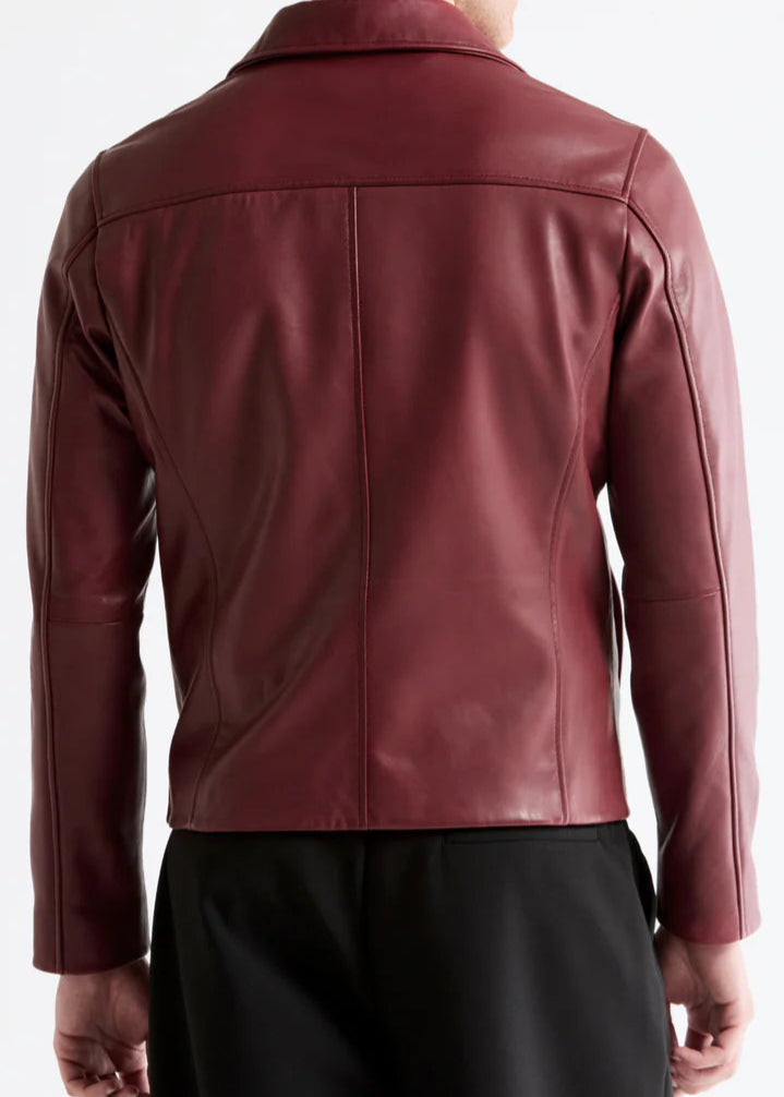 Maroon Maverick Jacket