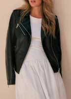 Real Leather Biker Jacket