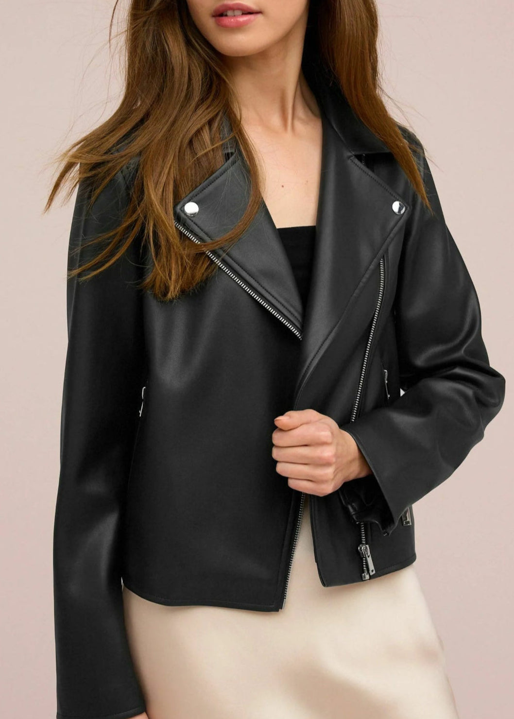 Woman Leather Jacket Black