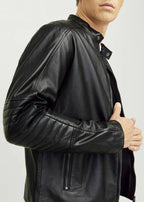 Leather jacket black