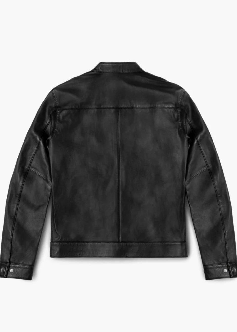 Black Leather Racer Jacket