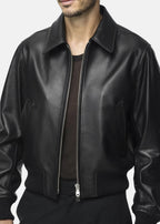 MARCO  Leather jacket  black