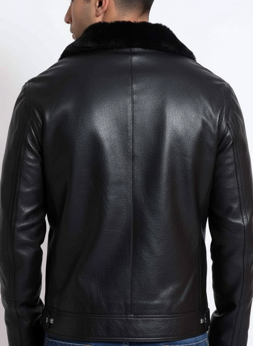Harley Black Leather Biker Jacket
