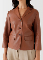 Monaco Leather Blazer 