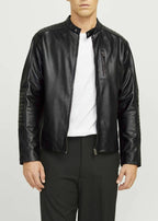 Men Leather Jacket Black 
