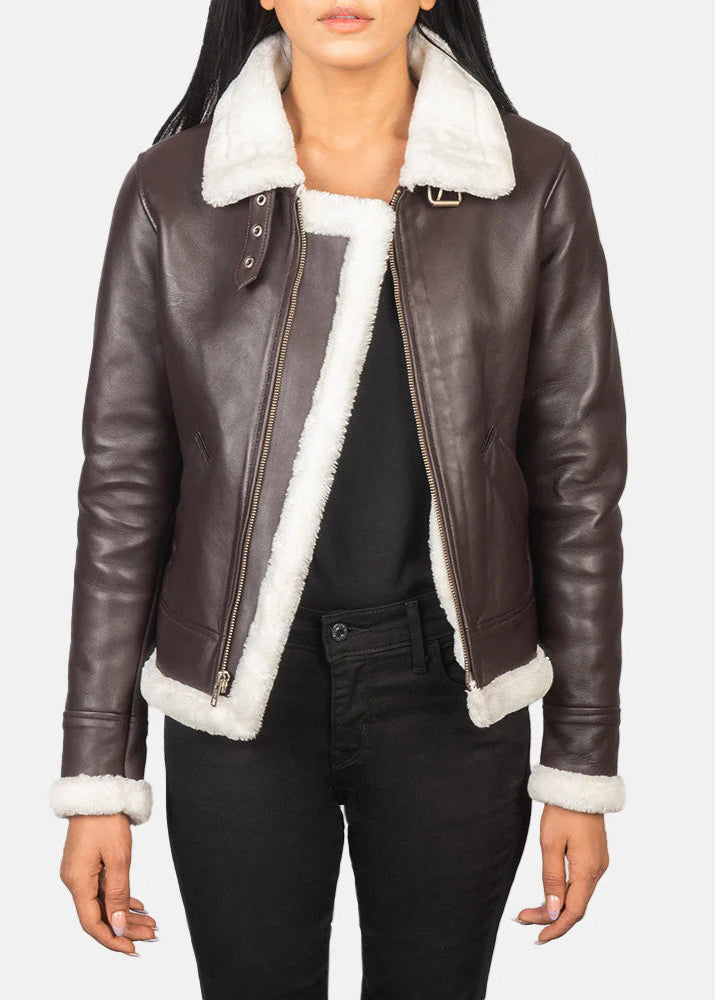 Shearling Brown Leather Jacket
