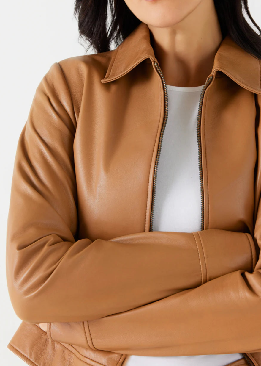 Caramel Leather Jacket
