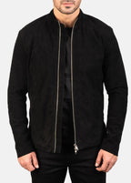 Black suede jacket
