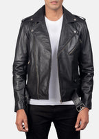 Black Leather Biker Jacket