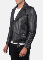 Black Leather Biker Jacket