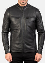 Ionic Black Leather Jacket