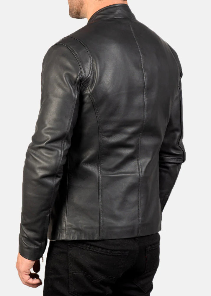 Ionic Black Leather Jacket