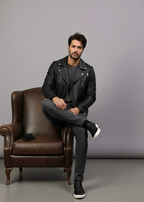 Black Biker Leather Jacket